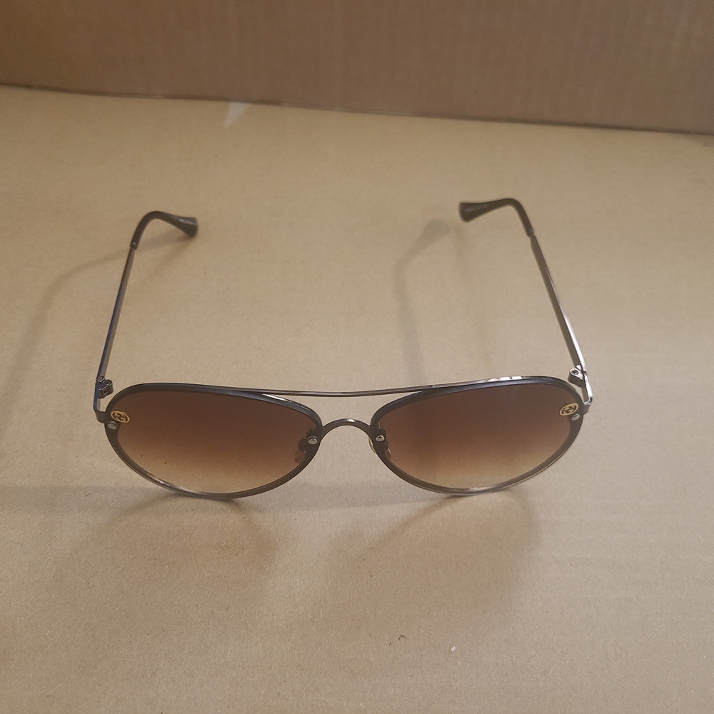 Gucci Brown Aviator Sunglasses - Picture 2 of 11